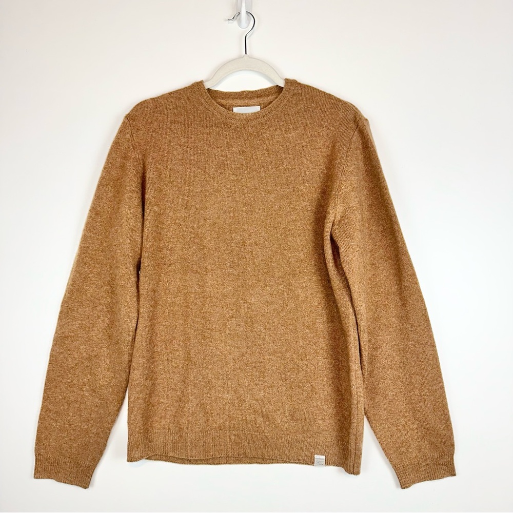 Norse Projects Sigfred Lambswool Sweater In Camel Medium